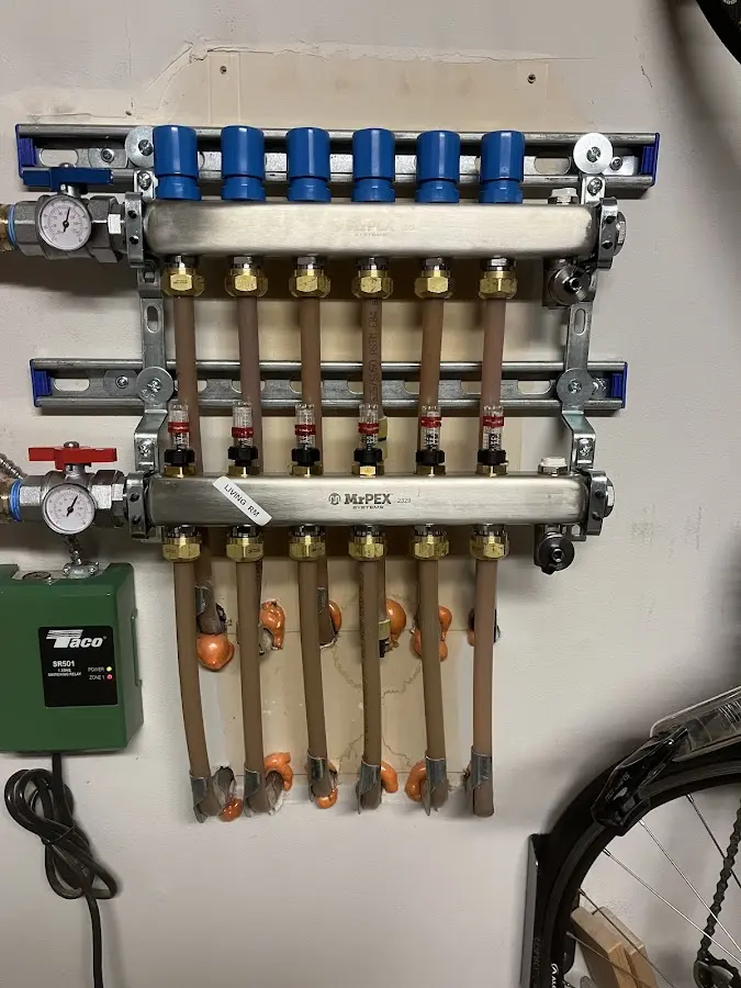 Plumber performing Gas Line Installation at a residential property in Mount Horeb